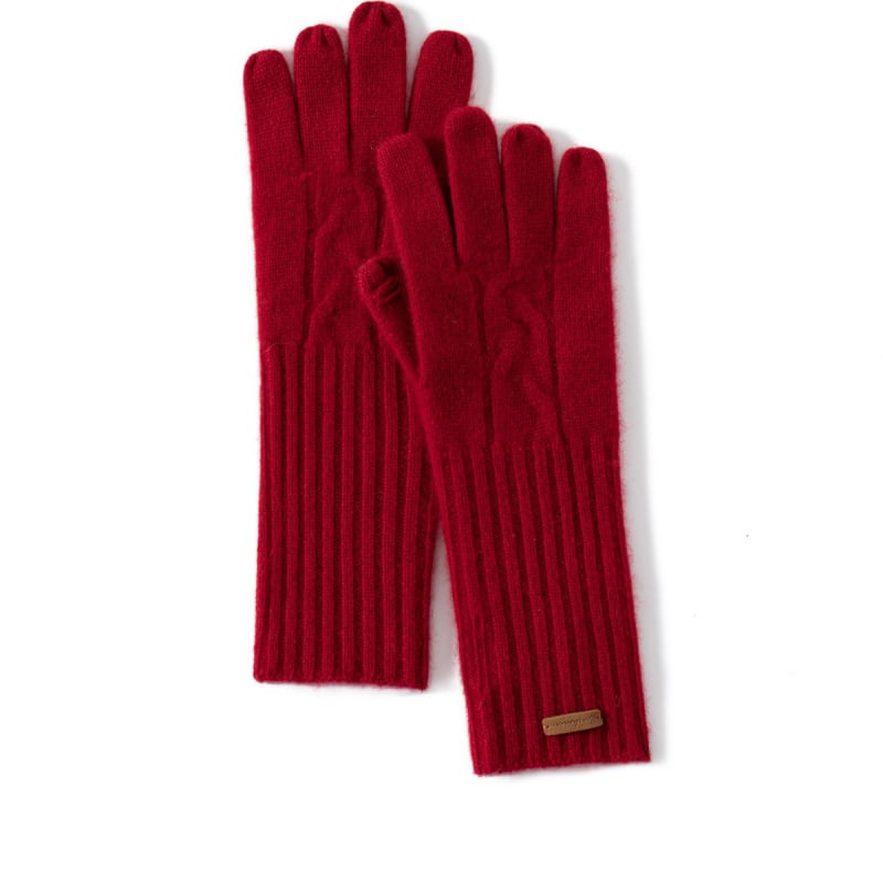 Γυναικείες γάντες κασμίρι με διαχωρισμένους δακτύλους – Jacquard ύφανση, διατήρηση ζέστης, χειμώνας-άνοιξη-φθινοπωρινή περίοδος