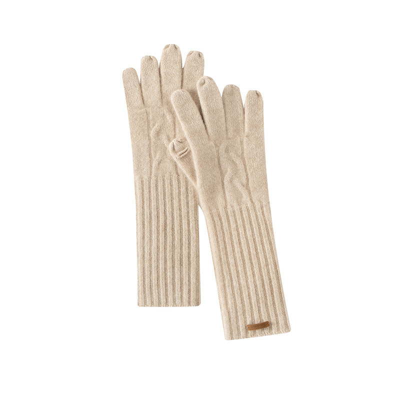 Γυναικείες γάντες κασμίρι με διαχωρισμένους δακτύλους – Jacquard ύφανση, διατήρηση ζέστης, χειμώνας-άνοιξη-φθινοπωρινή περίοδος