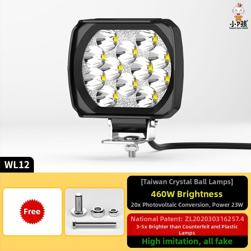 Εξωτερικός LED προβολέας για ηλεκτρικά οχήματα, μοντέλο WF16, DC 12-90V, ενιαίο εξάρτημα