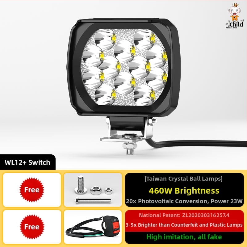 Εξωτερικός LED προβολέας για ηλεκτρικά οχήματα, μοντέλο WF16, DC 12-90V, ενιαίο εξάρτημα