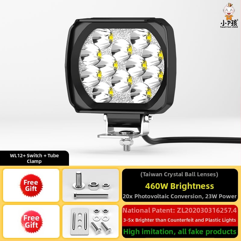 Εξωτερικός LED προβολέας για ηλεκτρικά οχήματα, μοντέλο WF16, DC 12-90V, ενιαίο εξάρτημα