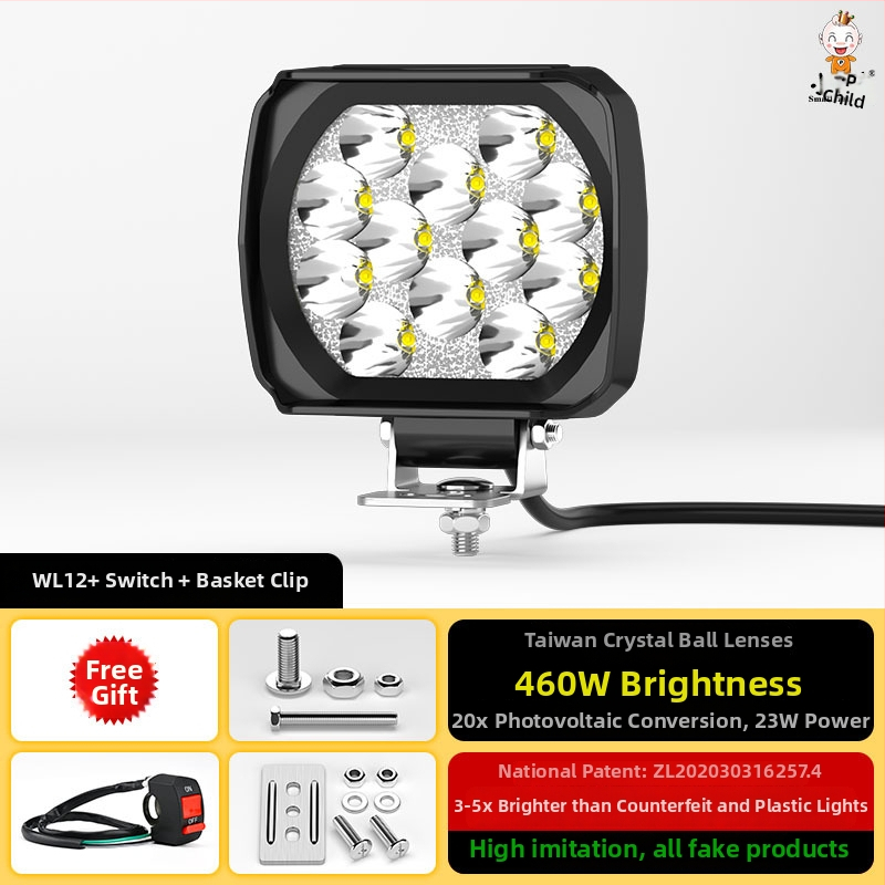 Εξωτερικός LED προβολέας για ηλεκτρικά οχήματα, μοντέλο WF16, DC 12-90V, ενιαίο εξάρτημα