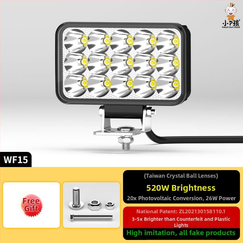 Εξωτερικός LED προβολέας για ηλεκτρικά οχήματα, μοντέλο WF16, DC 12-90V, ενιαίο εξάρτημα