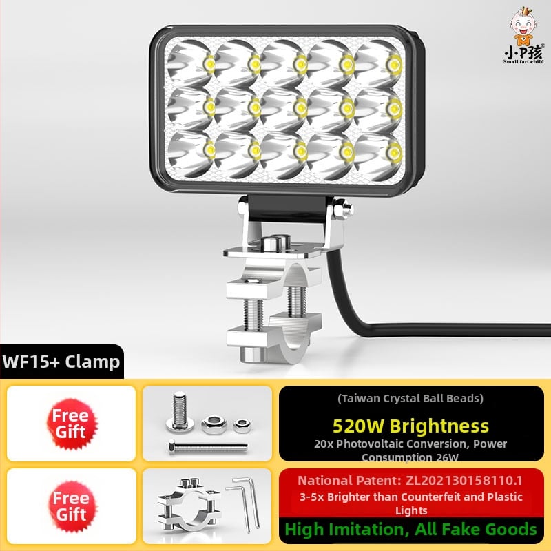 Εξωτερικός LED προβολέας για ηλεκτρικά οχήματα, μοντέλο WF16, DC 12-90V, ενιαίο εξάρτημα