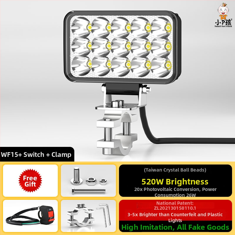 Εξωτερικός LED προβολέας για ηλεκτρικά οχήματα, μοντέλο WF16, DC 12-90V, ενιαίο εξάρτημα