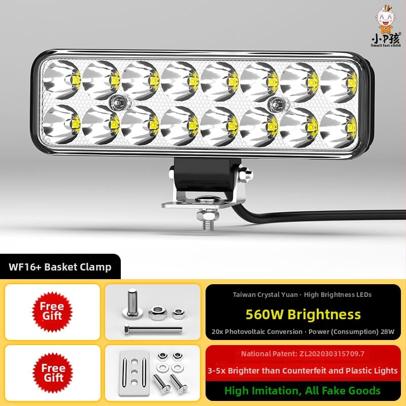 Εξωτερικός LED προβολέας για ηλεκτρικά οχήματα, μοντέλο WF16, DC 12-90V, ενιαίο εξάρτημα