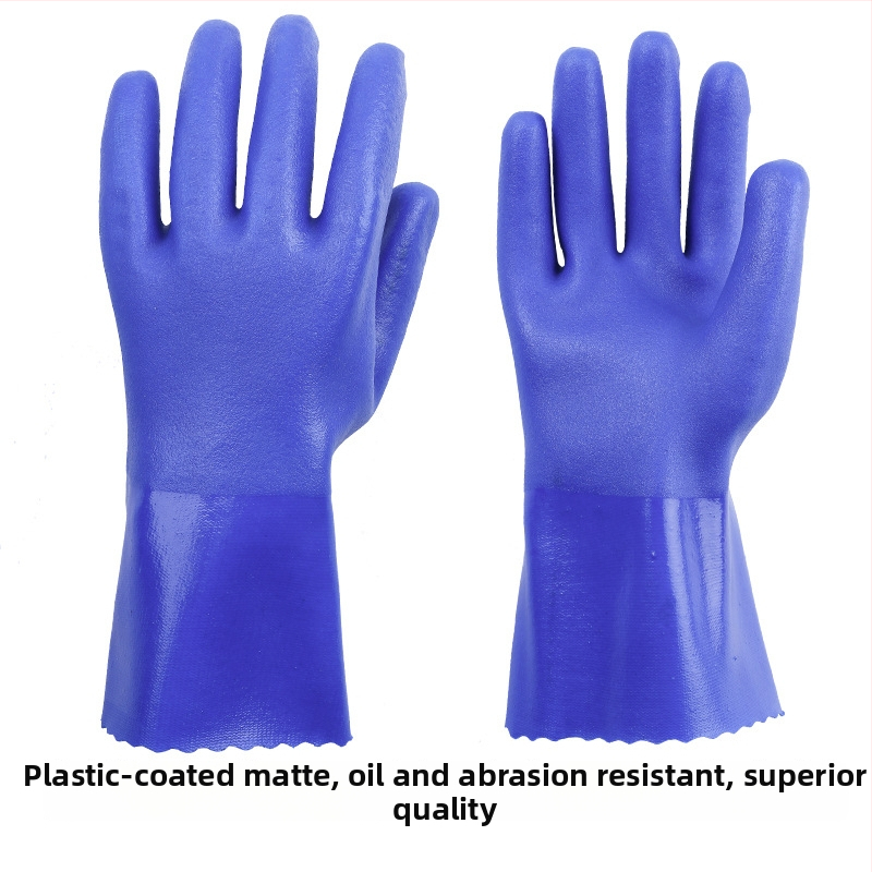 Hongshan darba cimdi, eļļas noturīgi, ūdensdroši, pretslīdēji, ar dip gumijas pārklājumu, 165 g, mehāniskās iekārtas darbībai un iekārtu apkopei