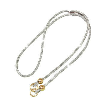 Ланярд за мобилен телефон с кристали, ръчно изработен, памучна връв с висока еластичност, метална катарама