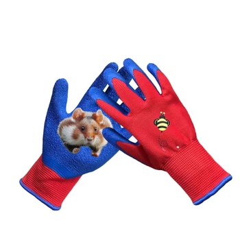 Bērnu darba cimdi ar lateksu un neilona iekšpusi – UV aizsardzība, ūdensnecaurlaidīgas, neslīd, griezes pretestība, perforācijas pretestība dārzam