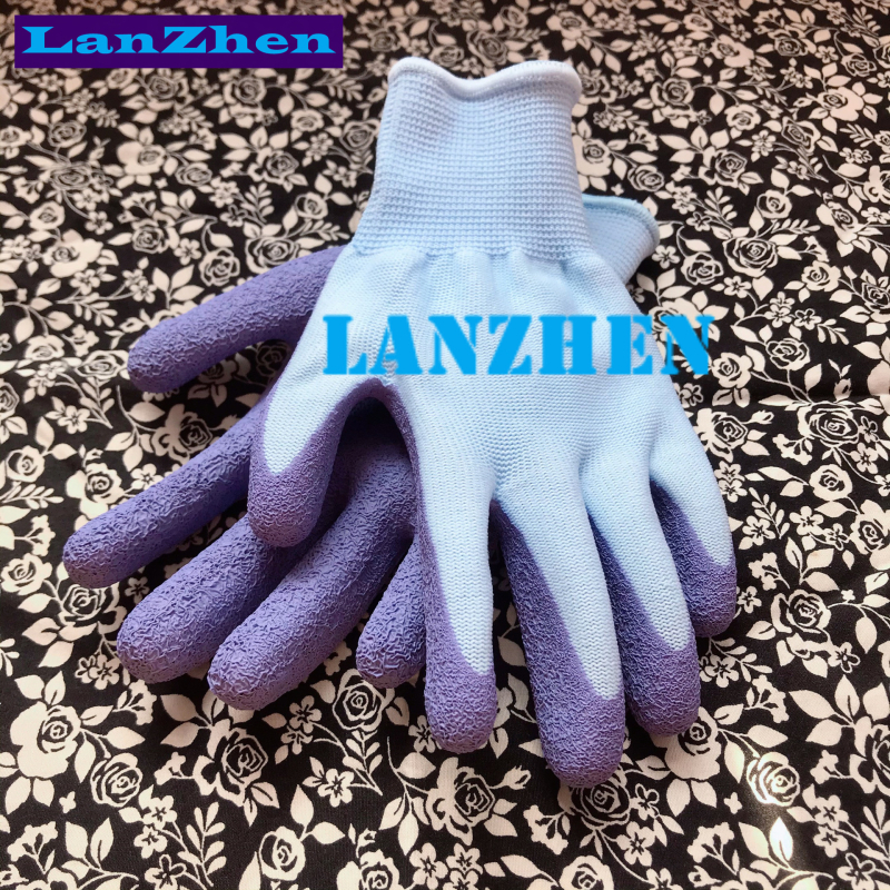 Bērnu darba cimdi ar lateksu un neilona iekšpusi – UV aizsardzība, ūdensnecaurlaidīgas, neslīd, griezes pretestība, perforācijas pretestība dārzam