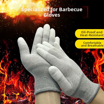 Grila cimdi ar skārienjutīgu ekrānu, izturīgi pret augstām temperatūrām, siltumizolācija, izturīgi pret eļļu, neilons