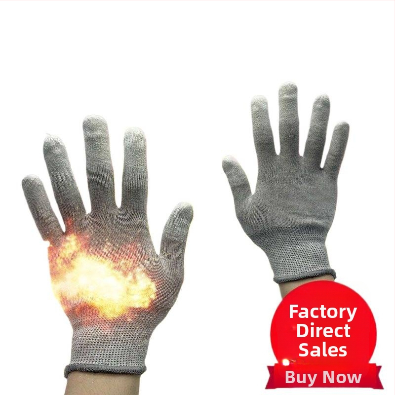 Rukavice na grilovanie s dotykovým displejom, odolné voči teplu, tepelná izolácia, odolné voči olejom, Nylon