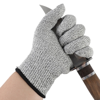 HPPE 5. pakāpes griezumizturīgas cimdi, pārtikas kvalitāte, dārza ražas vākšanai, adīti, bērniem un pieaugušajiem, darba aizsardzība