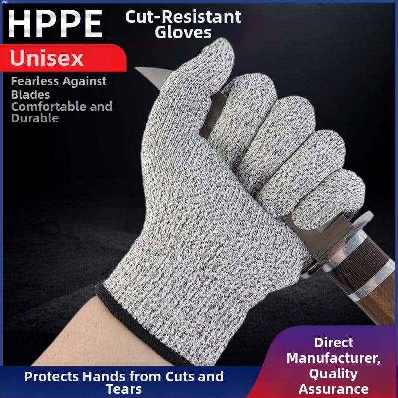 HPPE rukavice klase 5 otporne na rezanje, prehrambena kvaliteta, vrtna berba, pletene, za djecu i odrasle, radne zaštitne rukavice