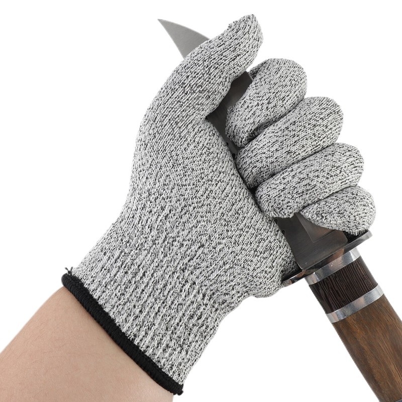 HPPE 5. pakāpes griezumizturīgas cimdi, pārtikas kvalitāte, dārza ražas vākšanai, adīti, bērniem un pieaugušajiem, darba aizsardzība