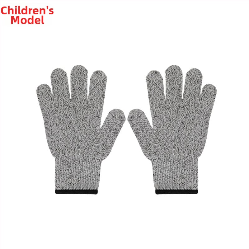 HPPE 5. pakāpes griezumizturīgas cimdi, pārtikas kvalitāte, dārza ražas vākšanai, adīti, bērniem un pieaugušajiem, darba aizsardzība