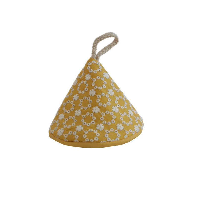 Termoizolēts virtuves komplekts: trīsstūra katla vāciņš, auduma cimdi un katla rokturis (aizsardzība pret apdegumiem)