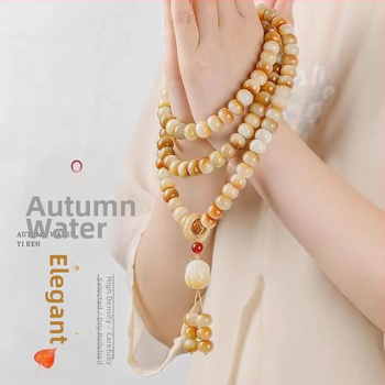 Bodhi saknes rokassprādze ar 108 lodēm, rokdarbs, moderns minimālisms, dāvana sievietēm