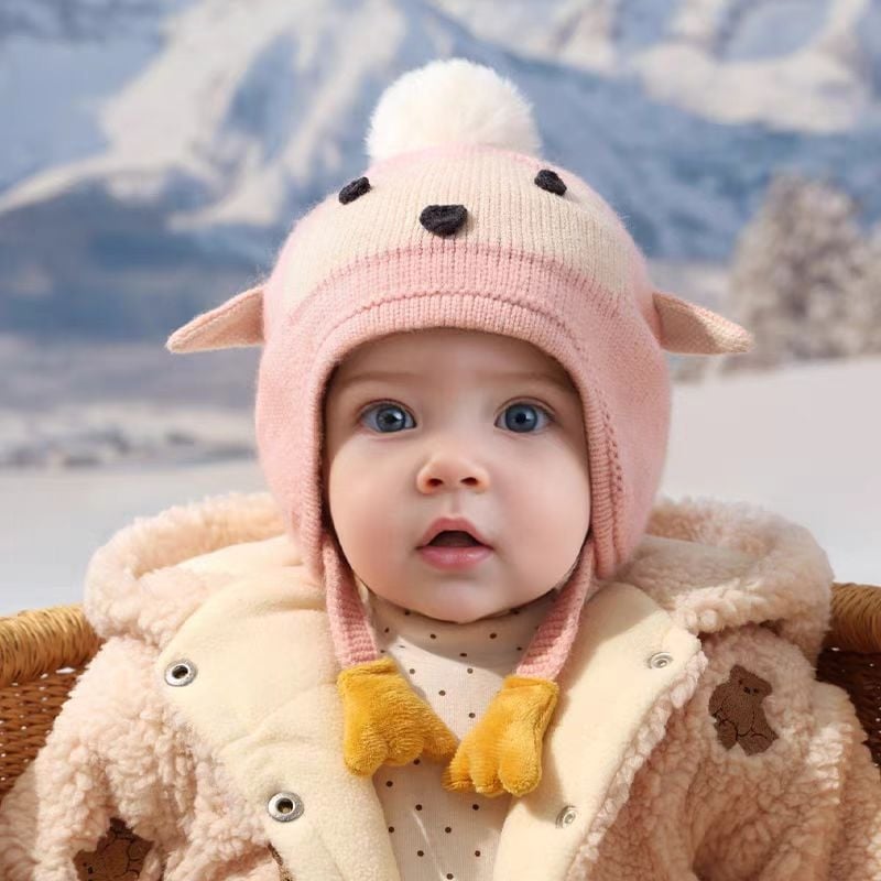 Beebide kapuutsiga müts, kootud, soe ja tuulekindel, kupolo stiil, polüesterkangas, vanus 0–4 aastat, kevad ja sügis