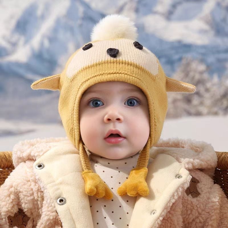 Beebide kapuutsiga müts, kootud, soe ja tuulekindel, kupolo stiil, polüesterkangas, vanus 0–4 aastat, kevad ja sügis