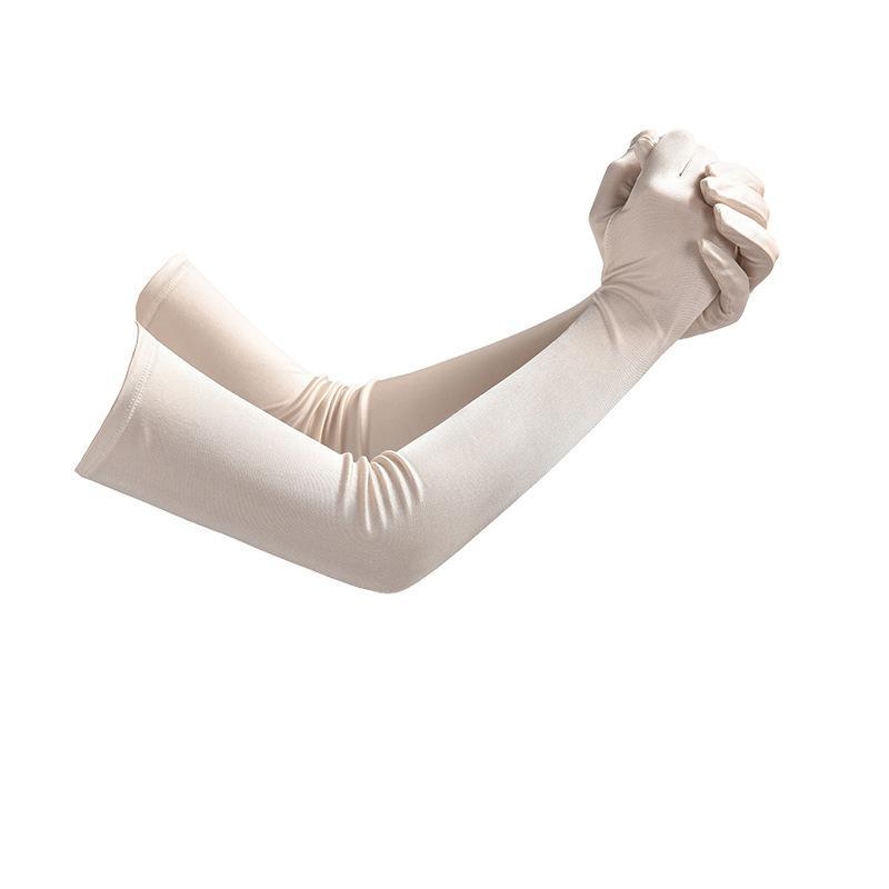 Mâneci din mătase pentru protecție UV, croială lejeră (100% mătase; Material: mătase; Stil: Fashion Commuter; Vara 2024)