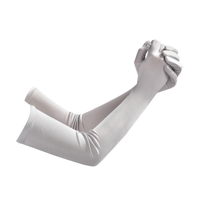 Mâneci din mătase pentru protecție UV, croială lejeră (100% mătase; Material: mătase; Stil: Fashion Commuter; Vara 2024)