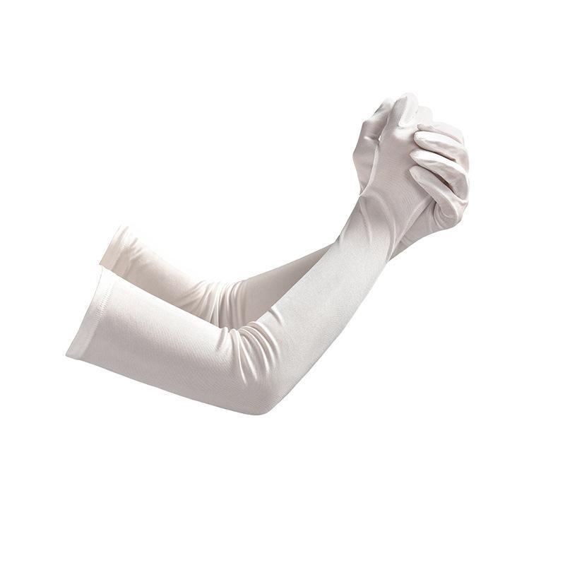 Mâneci din mătase pentru protecție UV, croială lejeră (100% mătase; Material: mătase; Stil: Fashion Commuter; Vara 2024)