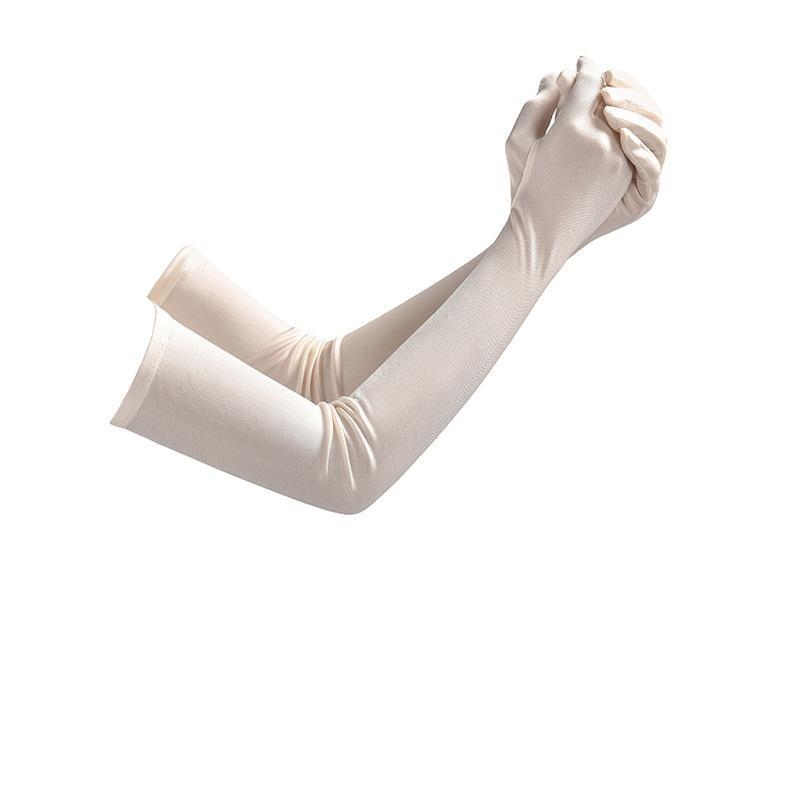 Mâneci din mătase pentru protecție UV, croială lejeră (100% mătase; Material: mătase; Stil: Fashion Commuter; Vara 2024)