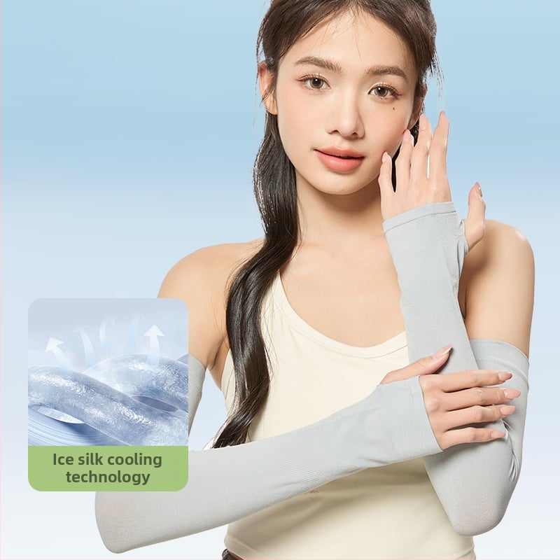 Μανίκια προστασίας από τον ήλιο, μινιμαλιστικό στυλ, πολυεστερικό ύφασμα, οδήγηση και ποδηλασία, άνοιξη 2024