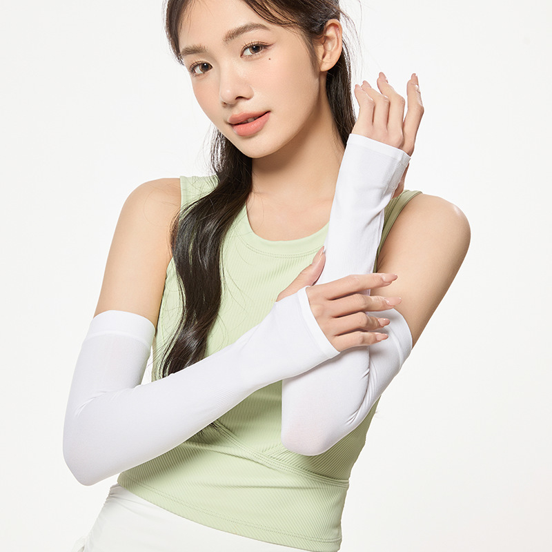 Μανίκια προστασίας από τον ήλιο, μινιμαλιστικό στυλ, πολυεστερικό ύφασμα, οδήγηση και ποδηλασία, άνοιξη 2024