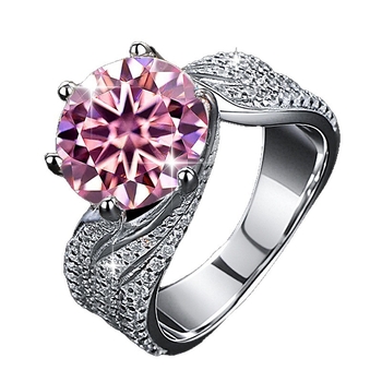 Gredzens no 925 sudraba, dimantu uzstādījums, zieds un rombs forma, sievietēm, stils Boyfriend