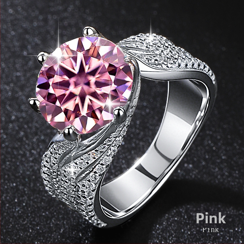 Gredzens no 925 sudraba, dimantu uzstādījums, zieds un rombs forma, sievietēm, stils Boyfriend