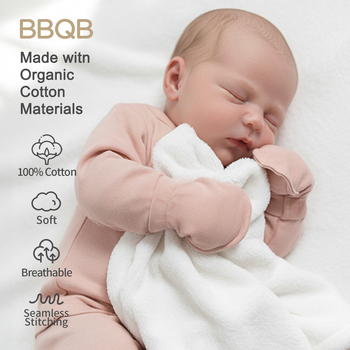 BBQB Dječje rukavice protiv ogrebotina za sve sezone, 100% pamuk, za 0–3 mjeseca, unisex