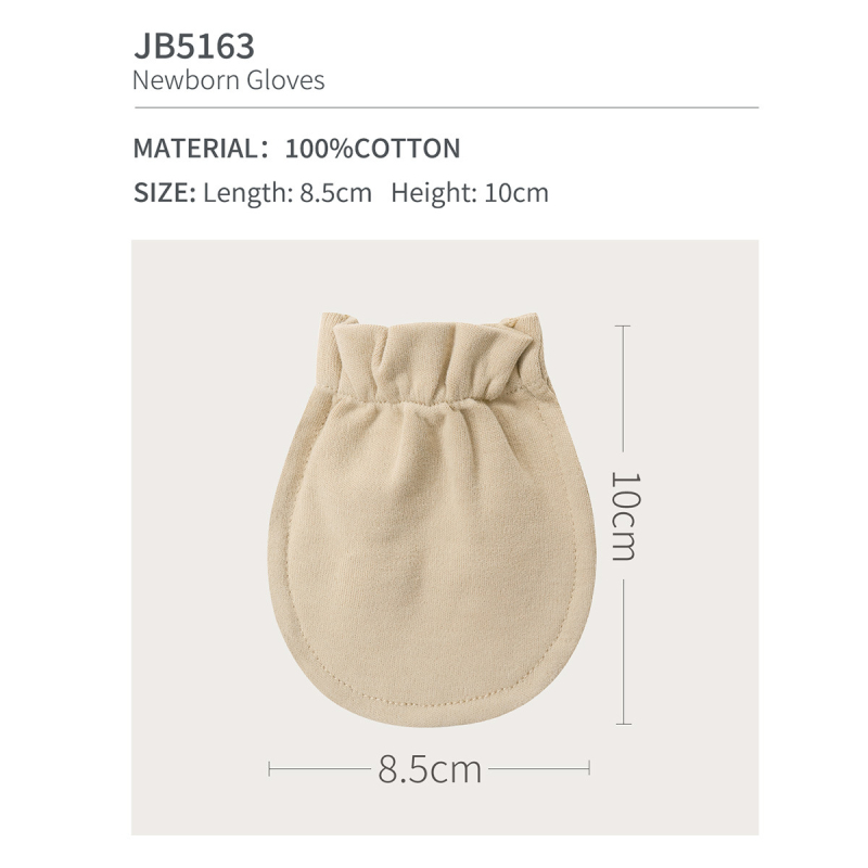 BBQB Dječje rukavice protiv ogrebotina za sve sezone, 100% pamuk, za 0–3 mjeseca, unisex