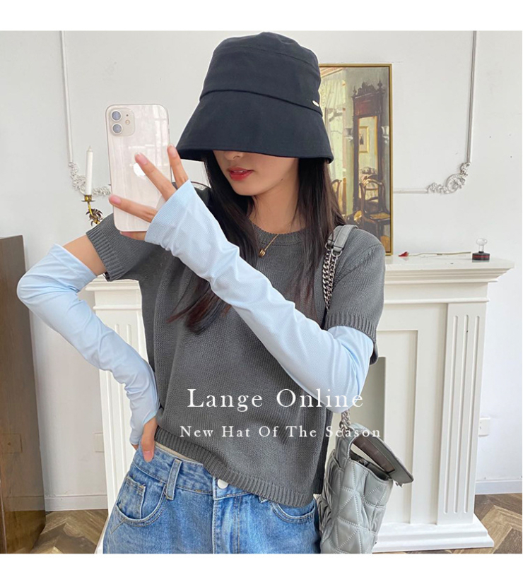 Manșete pentru brațe Ice Silk cu protecție UV, vară, pentru condus, poliester-spandeks