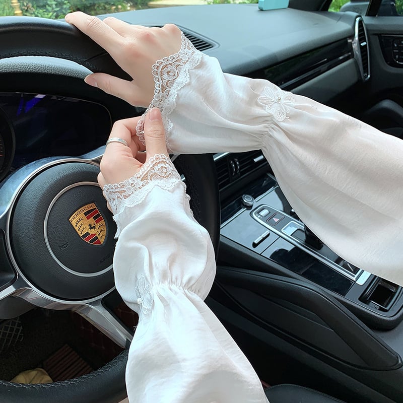Ženski prozračni rukav za UV zaštitu, od Ice Silk poliestera, za vožnju