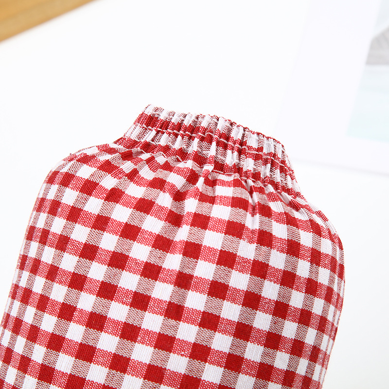 Rokas piedurknes ar četrstūru rakstu, garas, izturīgas pret netīrumiem un saules aizsardzība