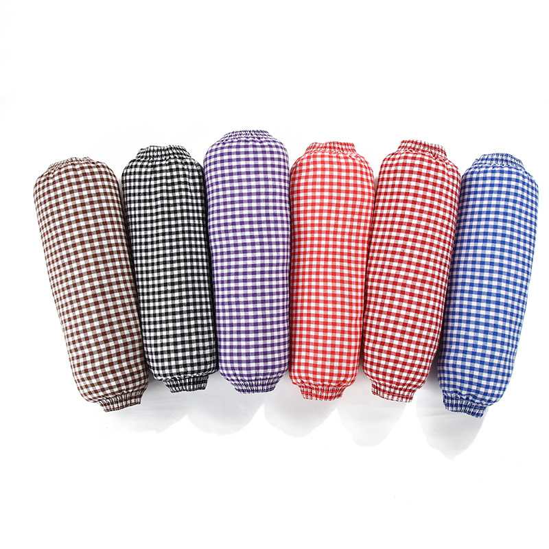 Rokas piedurknes ar četrstūru rakstu, garas, izturīgas pret netīrumiem un saules aizsardzība