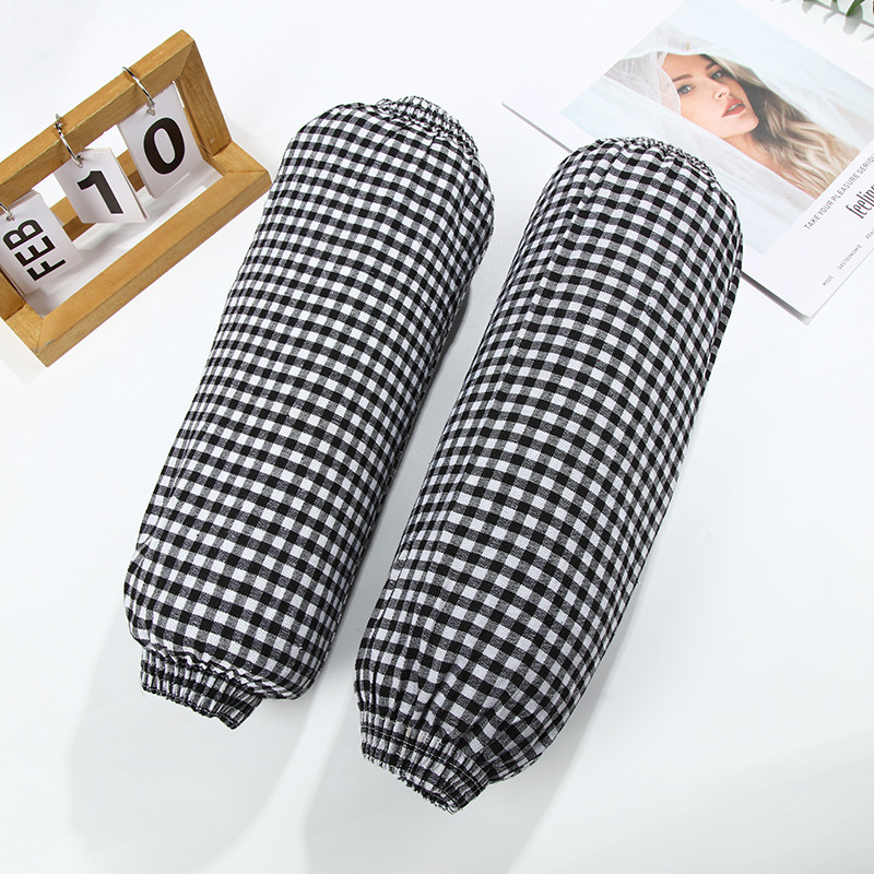 Rokas piedurknes ar četrstūru rakstu, garas, izturīgas pret netīrumiem un saules aizsardzība