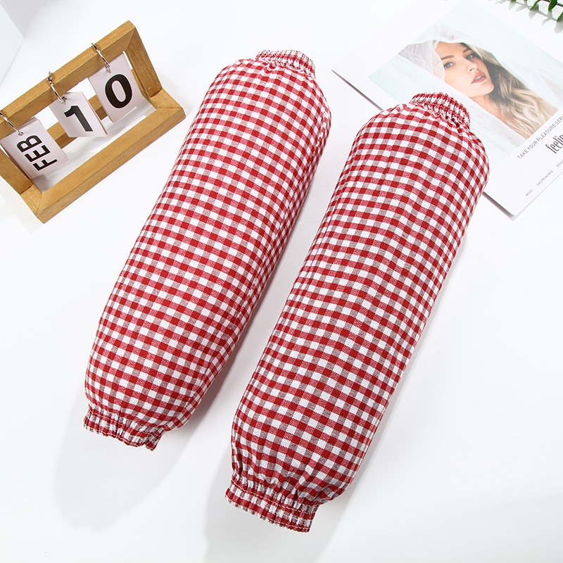 Rokas piedurknes ar četrstūru rakstu, garas, izturīgas pret netīrumiem un saules aizsardzība