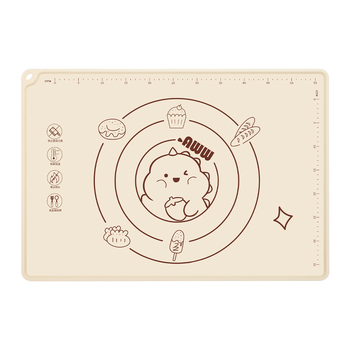 Удебелена силиконова подложка за месене, хранителен клас, не залепваща, персонализируема, подходяща за печене