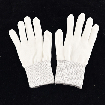 LED krāsainas gaismas cimdi no neilona rekvizītiem publikas atbalstam – Yuehui zīmols, logotipa drukāšana pieejama