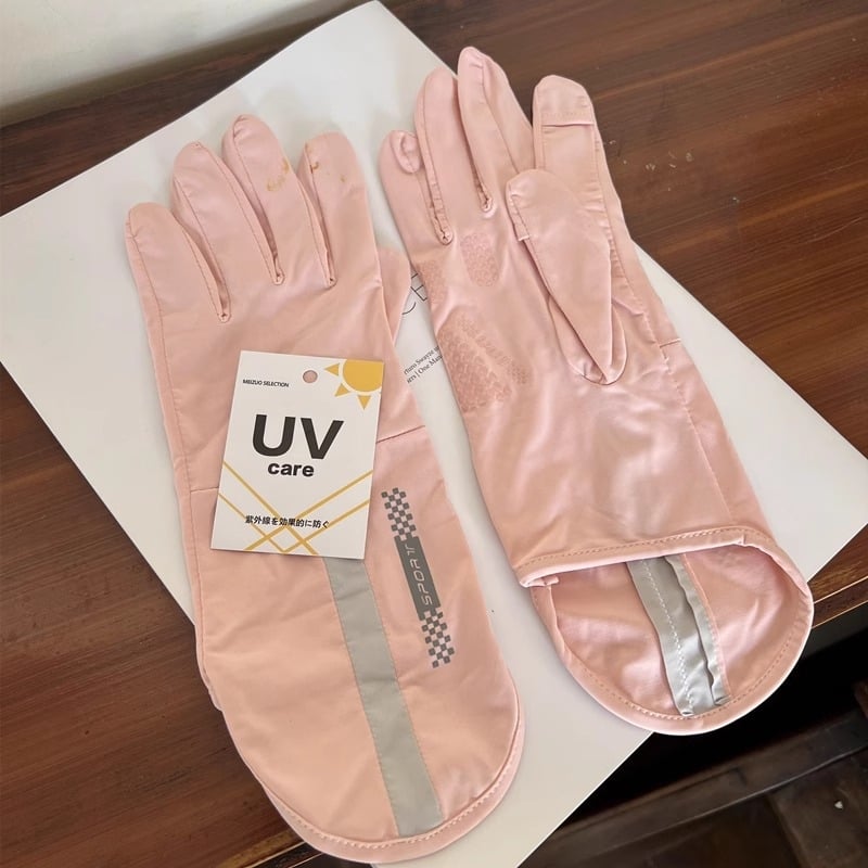 Női nyári vezetés kesztyű - UV-védelem, csúszásmentes, légáteresztő Ice Silk Nylon, gyors száradás, félujjas dizájn