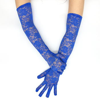 Csipkés női kesztyűk – extra hosszú, UV védelem, teljes ujjak, légáteresztő poliészter