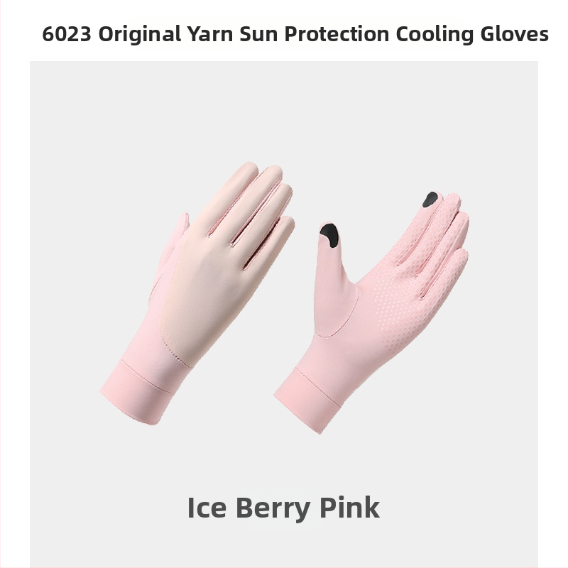 Dámske rukavice s UV ochranou, Ice Silk, priedušné, rýchloschnúce, protišmykové, kompatibilné s dotykovým displejom