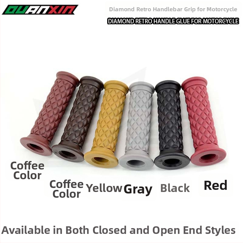 Gripy na riadidlá - diamantového tvaru, protišmykové, gumové, univerzálne použitie, všetky ročné obdobia