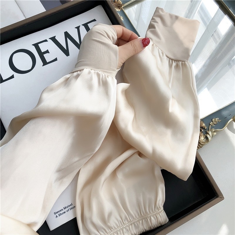 Ръкавели за ръце със сатенено покритие, UV защита, полиестер, за жени, за шофиране (Лято 2025)