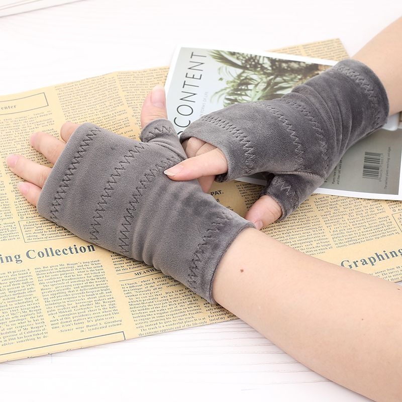 Jane bis Rukavice s polu-prstima, podstavljene flisom, pamuk, kratke, unisex