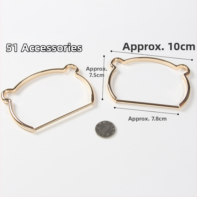 Дръжка за чанта - D-образен пръстен хардуер, висококачествени метални аксесоари, DIY