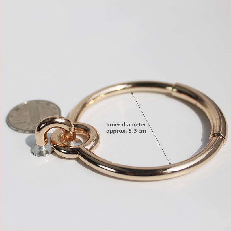 Дръжка за чанта - D-образен пръстен хардуер, висококачествени метални аксесоари, DIY